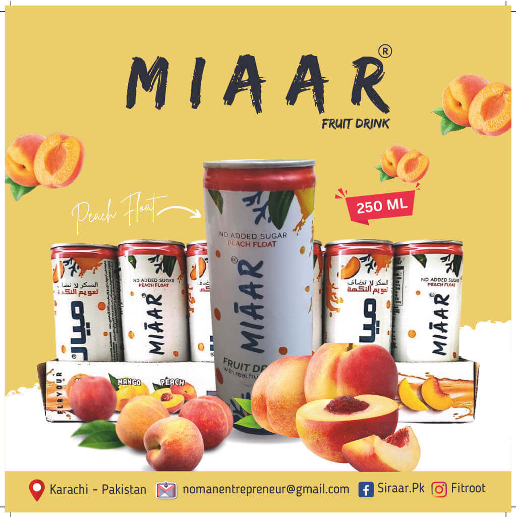 Natural Peach Drink With Pulp - Image 2